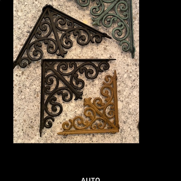 Antique Vintage cast Iron solid shelf brac… - Picture 2 of 12